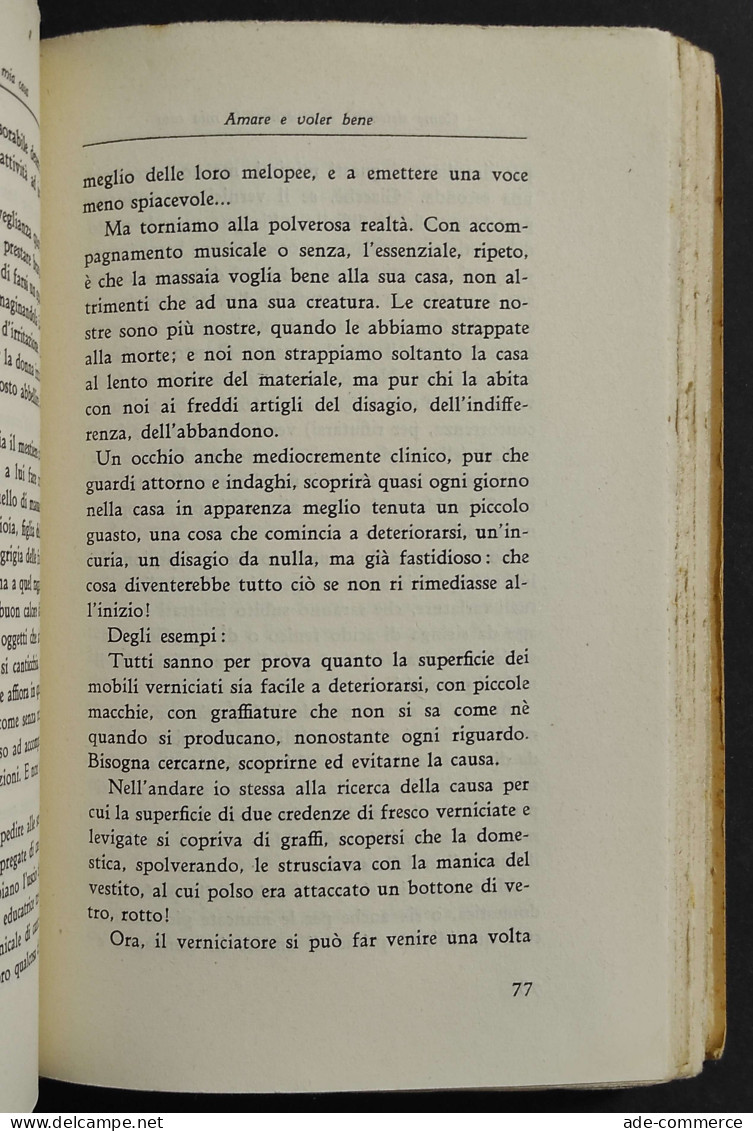 Come Sistemare E Governare La Mia Casa - L. Morelli - Ed. Hoepli - 1938 - Manuali Per Collezionisti