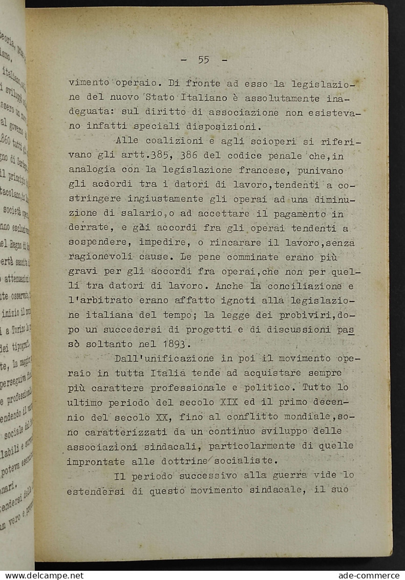 Dispense Di Diritto Corporativo Del Prof. A. Grechi - Société, Politique, économie