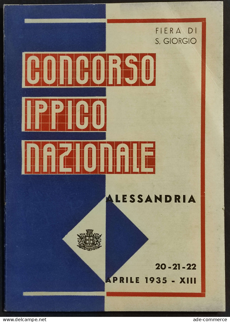 Concorso Ippico Nazionale - Fiera Di S. Giorgio - Alessandria - 1935 - Sport