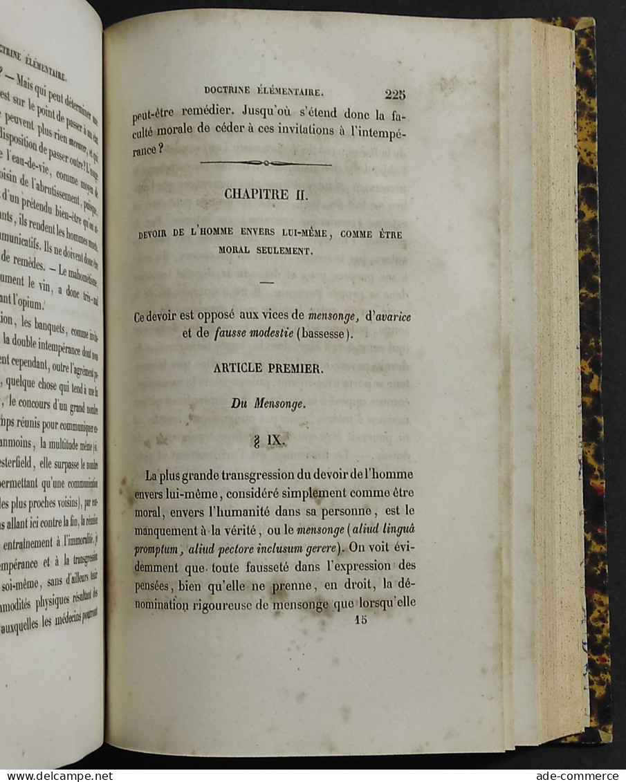 Principes Métaphysiques De La Morale - E. Kant - Ed. De Ladrange - 1854 - Libri Antichi