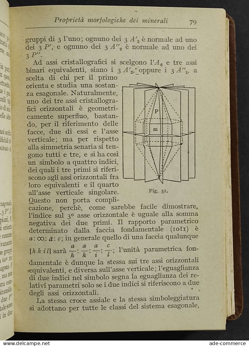 I Minerali - E. Artini - Ed. Hoepli - 1921 - Manuels Pour Collectionneurs