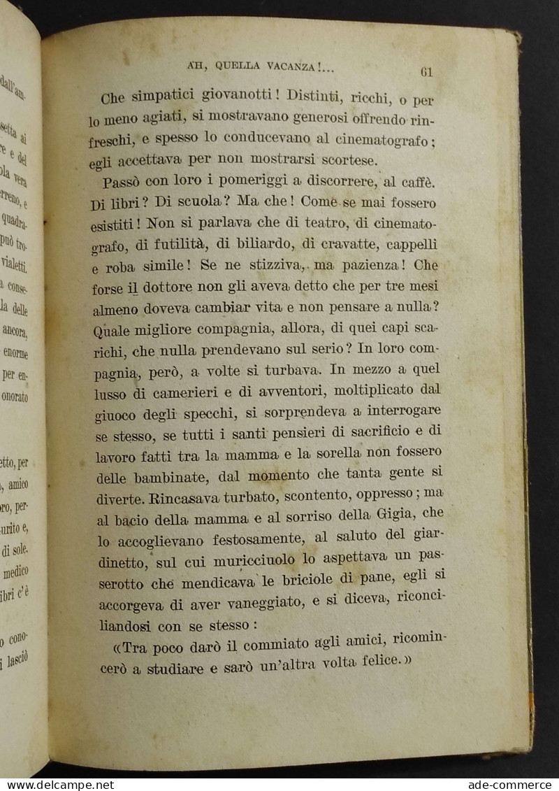 Ah, Quella Vacanza!... - V. Pucci - Ed. Salani - 1938 - Bambini