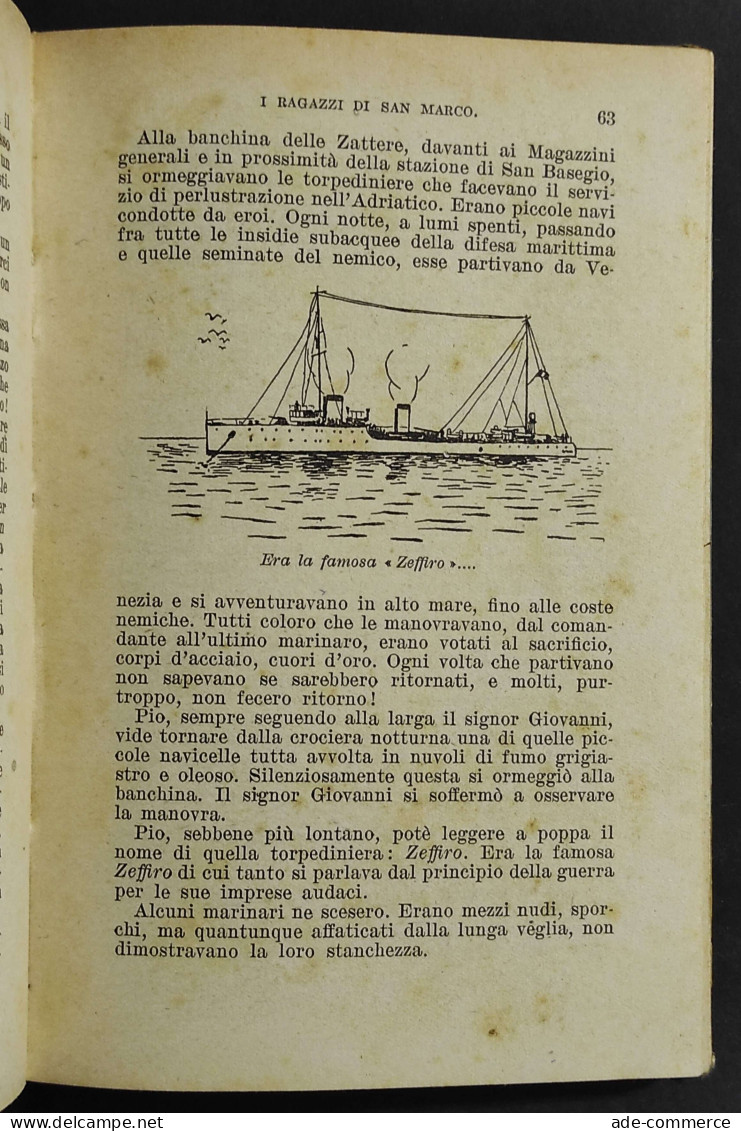 I Ragazzi Di San Marco - G. Chelazzi - Ed. Salani - 1941 - Niños