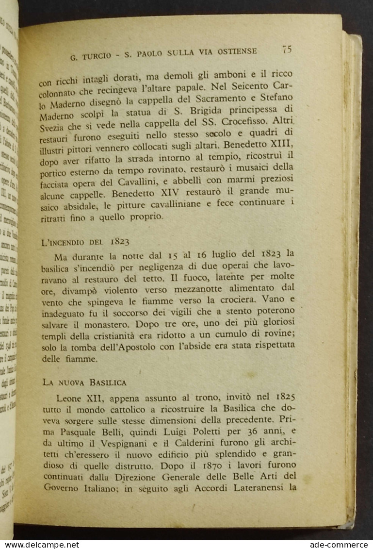 Il Giubileo - Roma - Basiliche - Vaticano - G. Turcio - Ed. Ecclesia - 1950 - Tourisme, Voyages