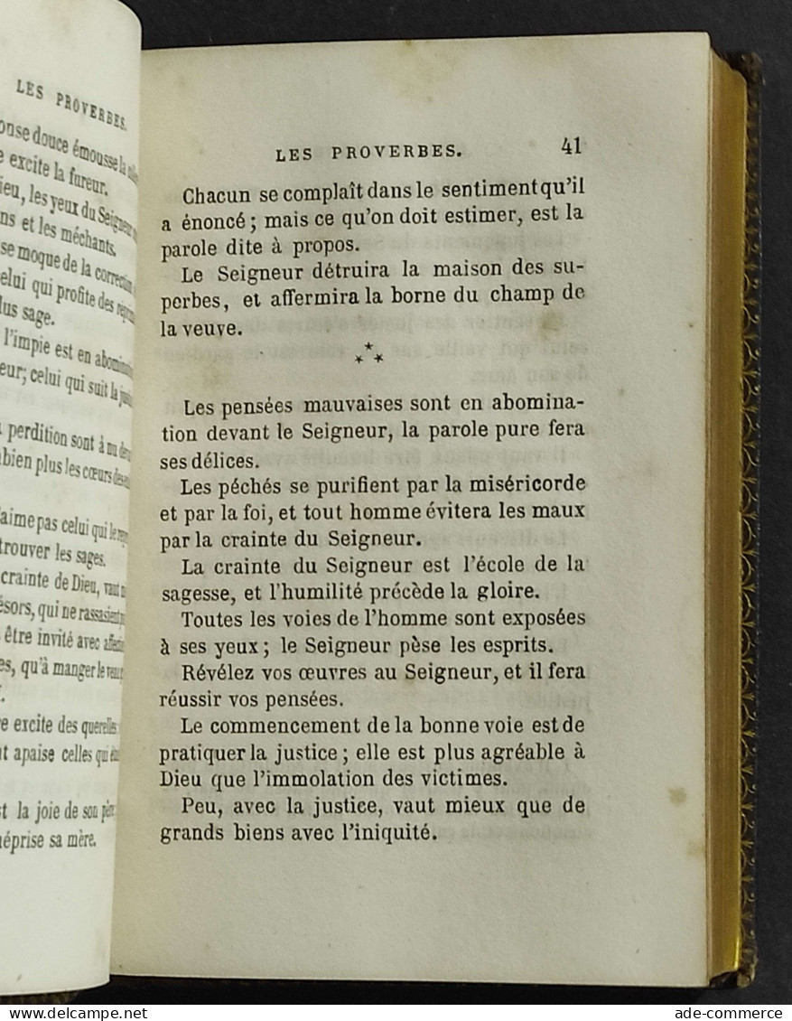 Les Livres De La Sagesse - Extraicts De La Bible - Ed. Dupuy - Religion