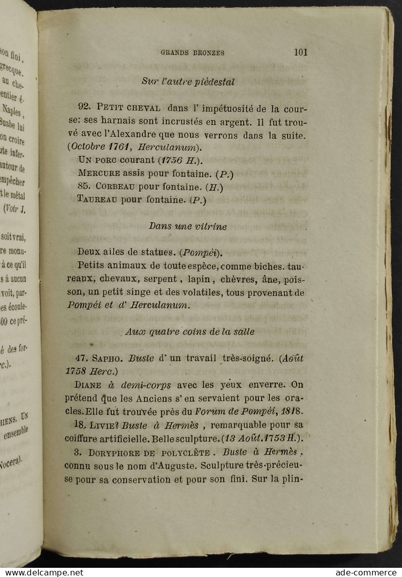 Guide Général Du Musée National De Naples - D. Monaco - Ed. Morano - 1875 - Libri Antichi