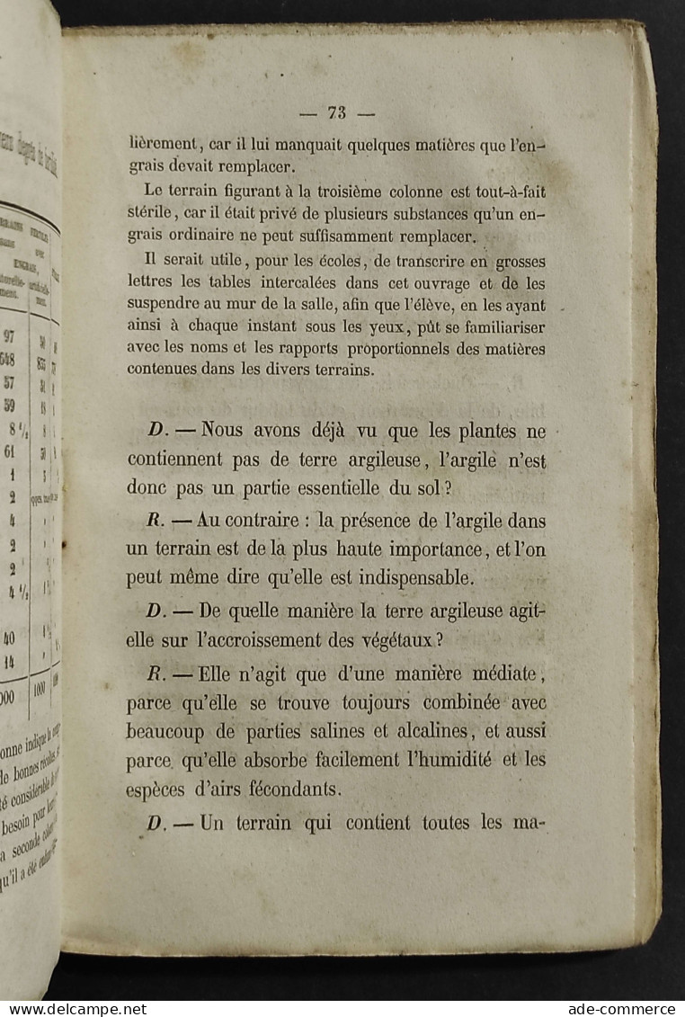 Catechisme D'Agriculture - M. H. Bidal - Ed. Hingray - 1851 - Libri Antichi