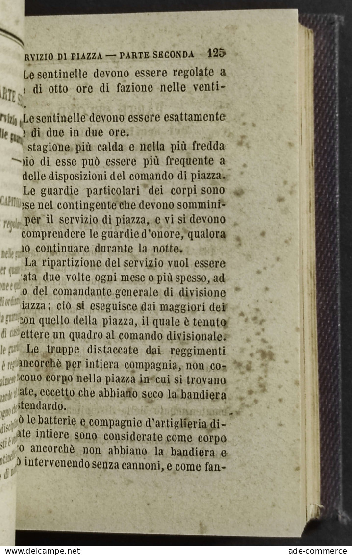 Servizio Militare Dipartimenti Divisioni Territoriali - Ed. Cassone - 1863 - Libri Antichi