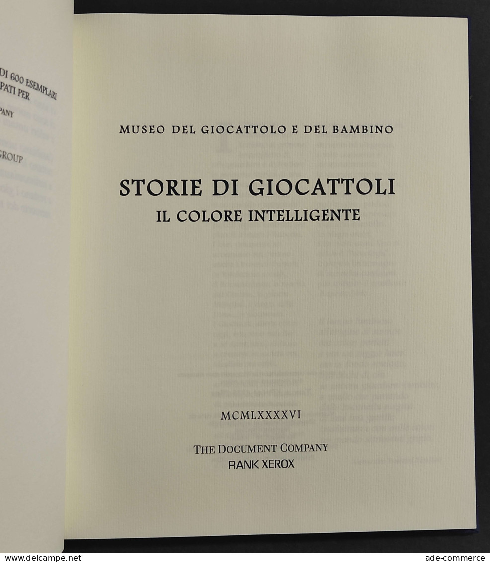 Storie Di Giocattoli - Il Colore Intelligente - Rank Xerox - 1996 - Ohne Zuordnung