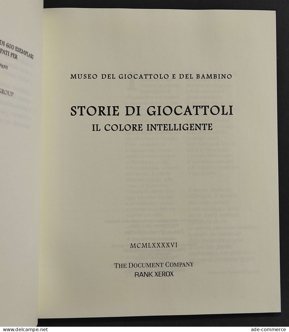 Storie Di Giocattoli - Il Colore Intelligente - Rank Xerox - 1996 - Non Classés
