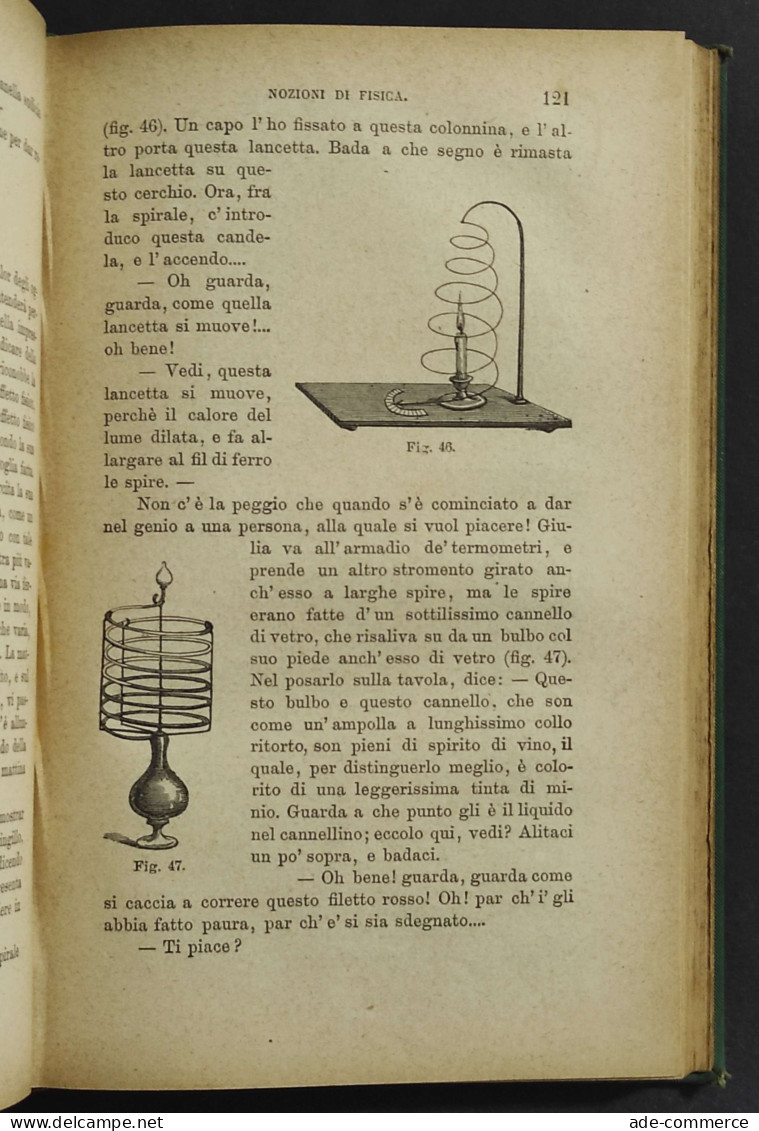 L'Estate In Montagna - Notizie Di Fisica - R. Caverni - Ed. Le Monnier - 1885 - Libri Antichi