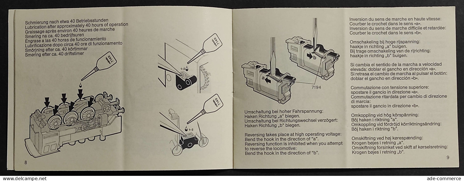 Libretto Istruzioni Marklin HO - 3003 - Modellismo Ferroviario - Zonder Classificatie