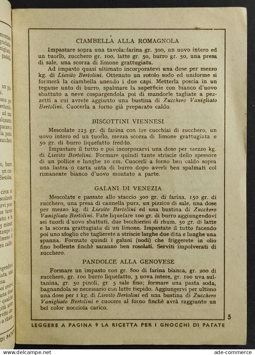 Ricettario - Bertolini Lievito - Torino - Casa Y Cocina