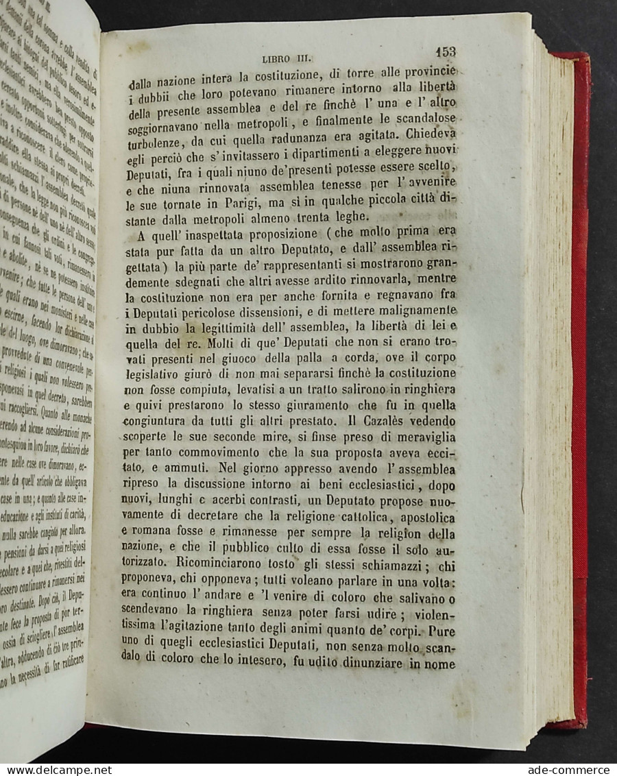 Comentarii Rivoluzione Francese - Papi - Soc. Ed. Biblioteca - 1853 - 4 Vol.