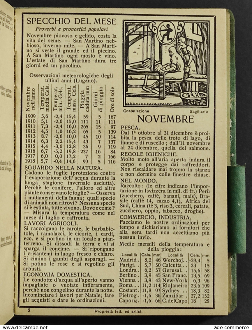 Almanacco Pestalozzi - Anno 1920 - Ed. Kaiser - Manuali Per Collezionisti