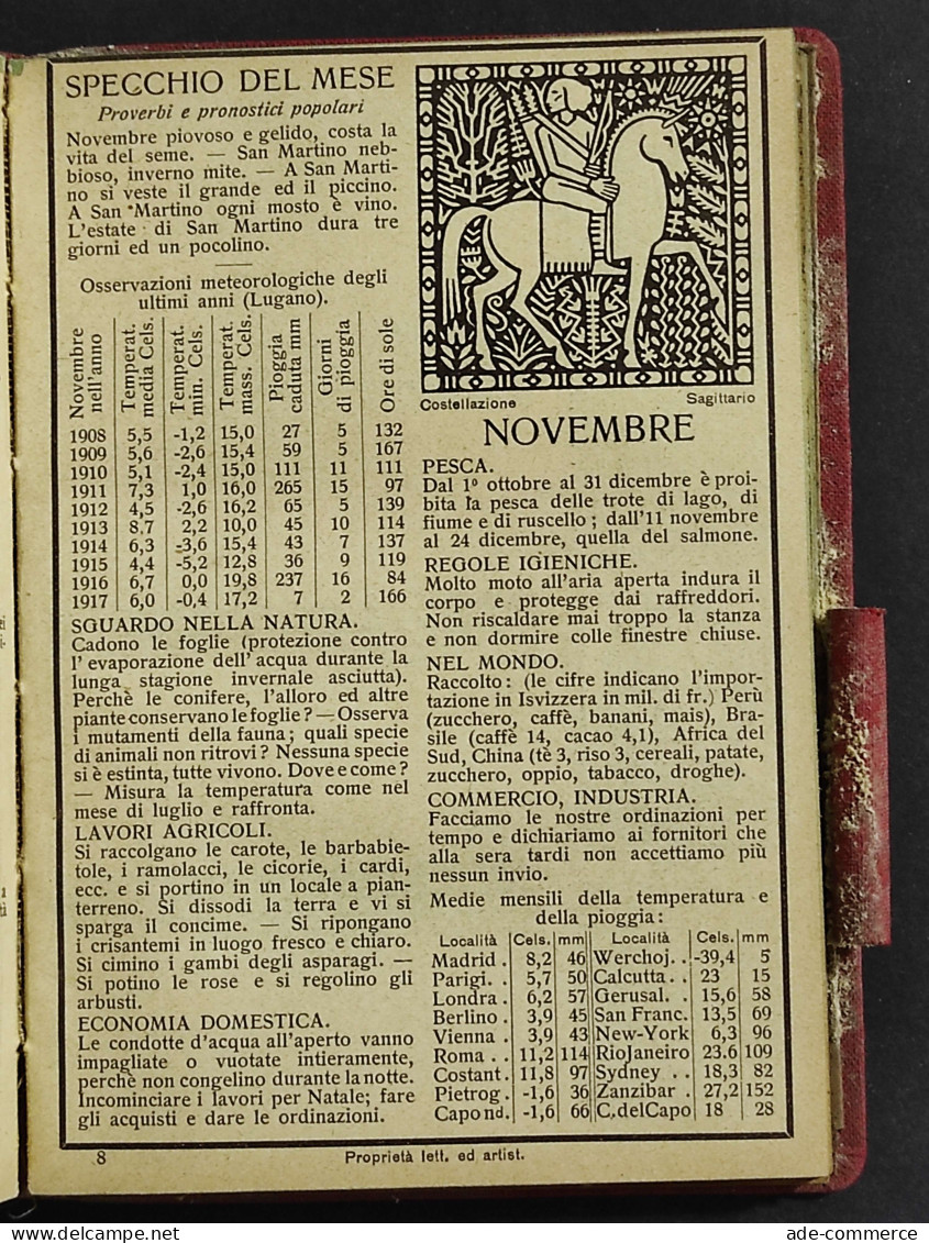 Almanacco Pestalozzi - Anno 1919 - Ed. Kaiser - Manuels Pour Collectionneurs