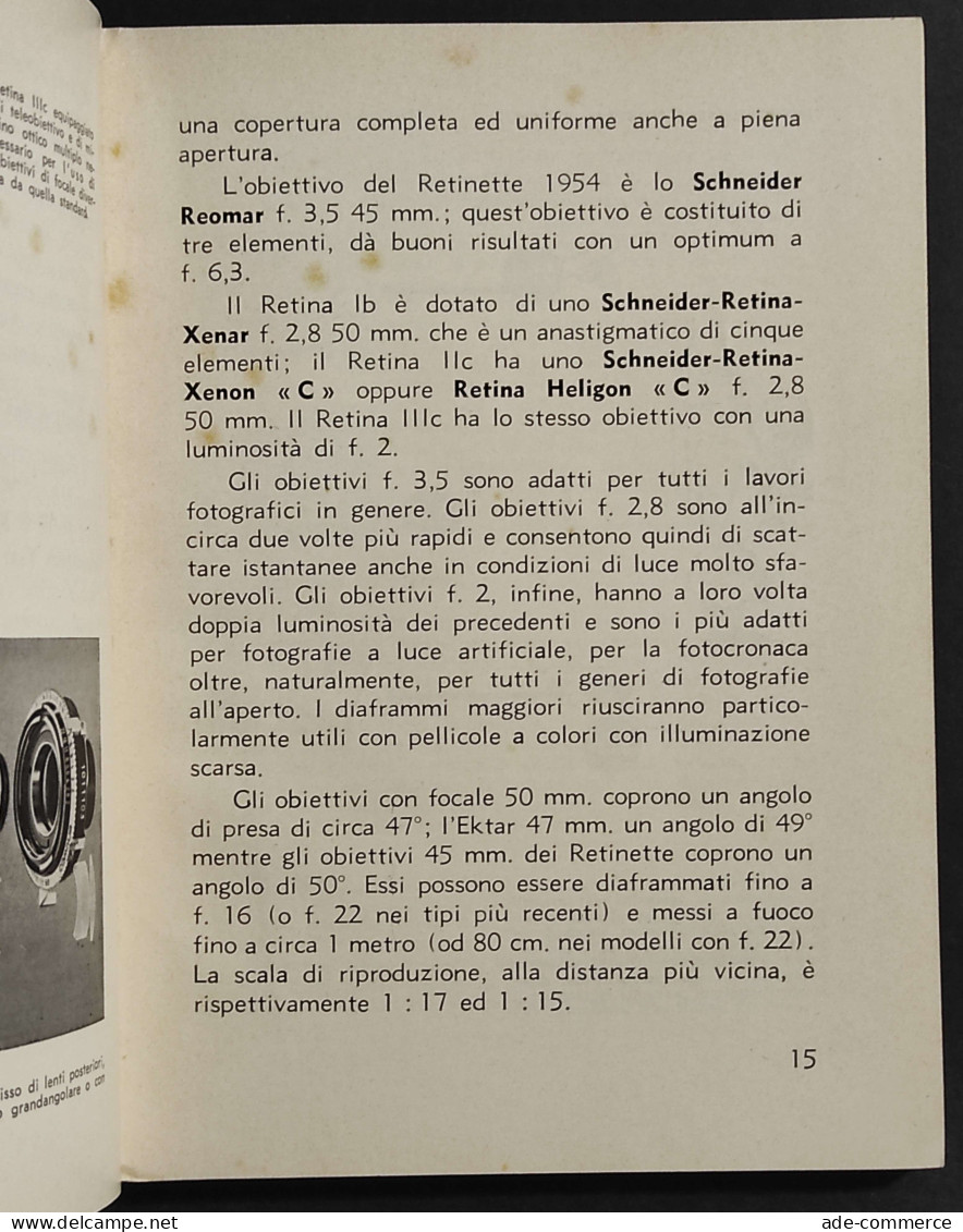 Manuale Retina E Retinette - W. D. Emanuel - Ed. Del Castello - 1956 - Collectors Manuals