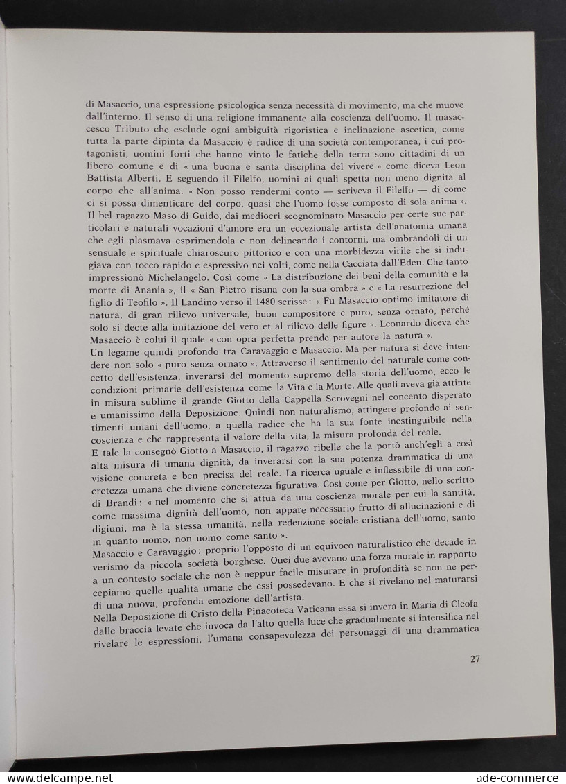 Caravaggio - A. Bovi - Ed. Il Fiorino - 1974 - Arte, Antigüedades