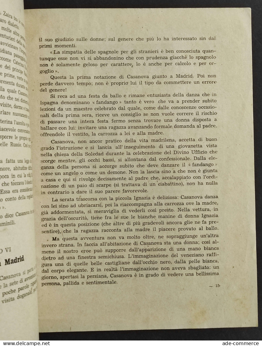 Casanova - L'Idolo Delle Donne - Ed. Demis - Niños