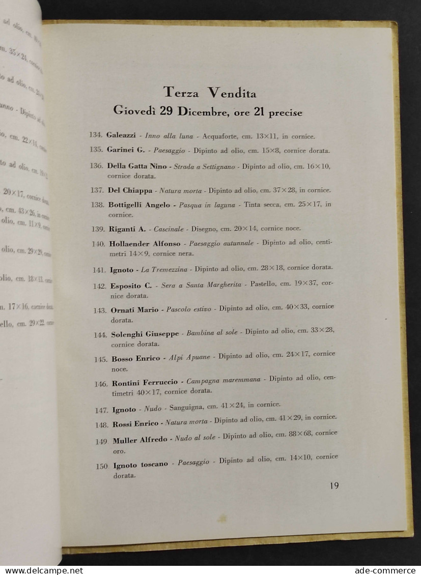 La Raccolta Niccolini - Galleria Geri Milano - 1932 - Opere - Arts, Antiquity