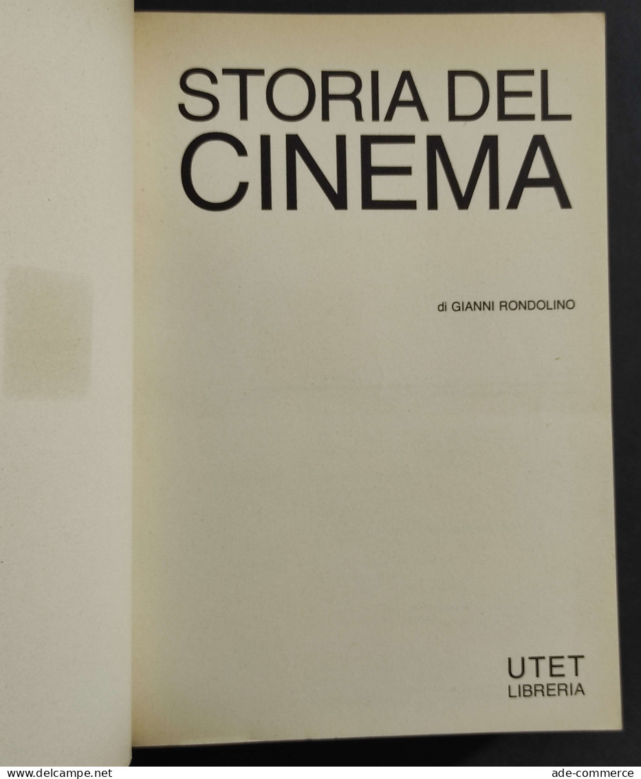 Storia Del Cinema - G. Rondolino - Ed. UTET - 1977 - Cinema & Music