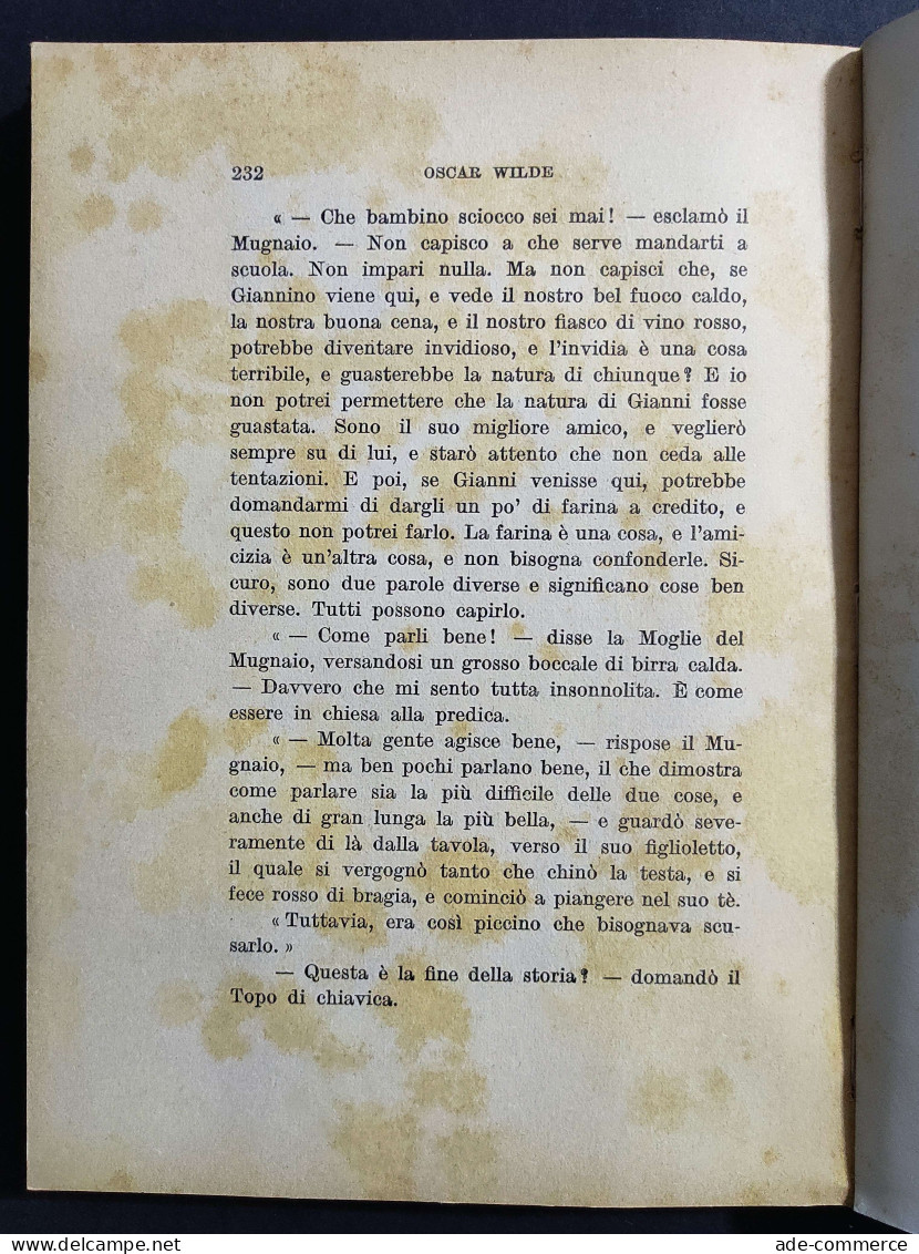 Il Principe Felice E Altre Novelle - O. Wilde - Ed. Hoepli - 1945 - Kinderen