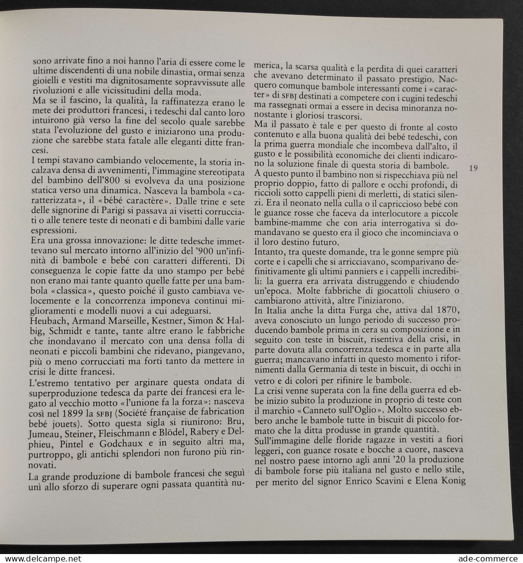 Bambole Giocattoli Automi 1830-1930 - Ed. Marsilio - 1982 - Non Classés