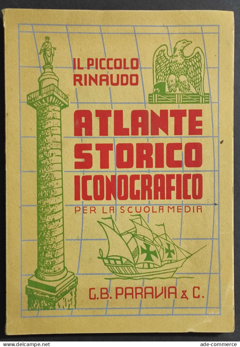 Atlante Storico Iconografico Per La Scuola Media - Ed. Paravia - 1941 - Niños