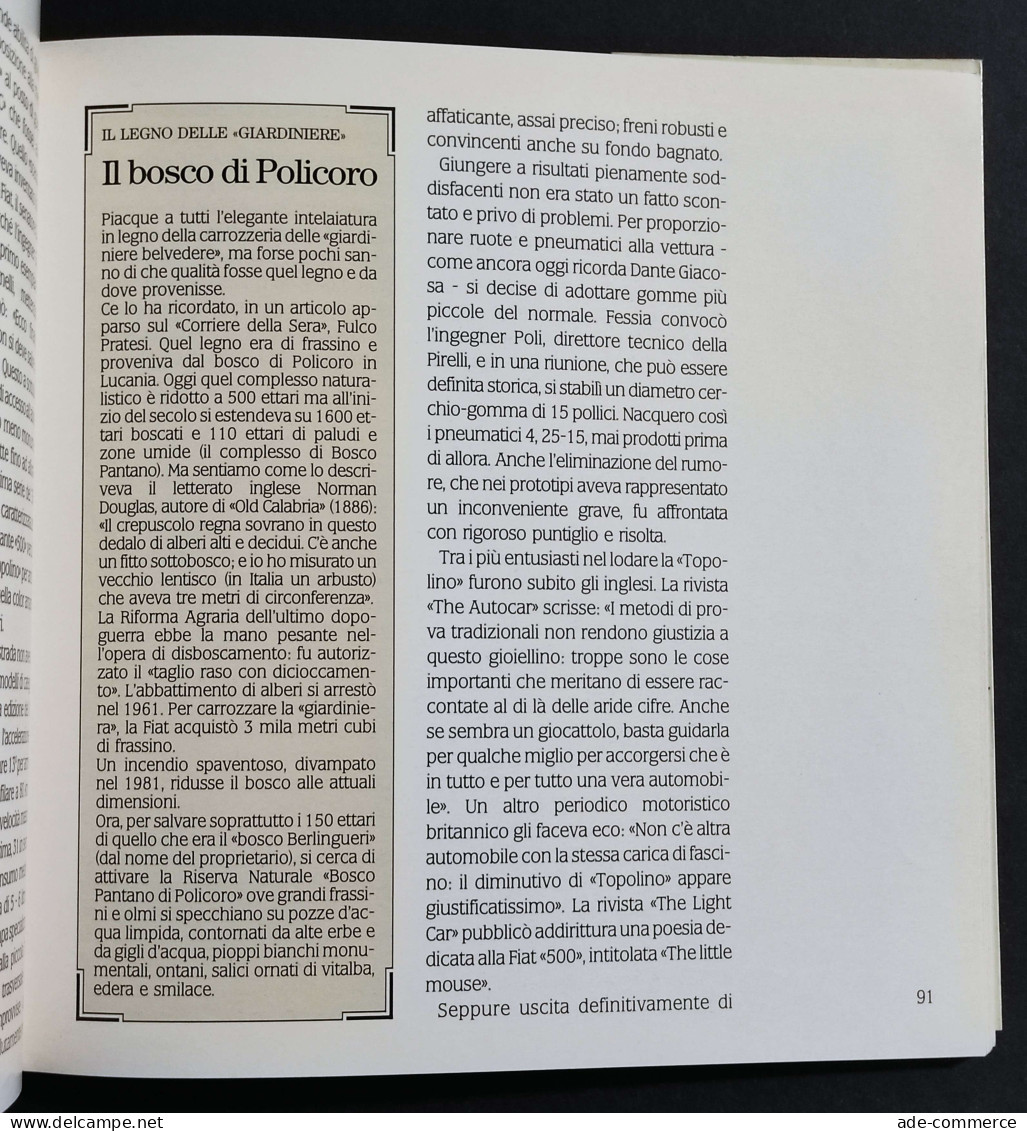 La 500 - R. Strizioli - Ed. Bacchetta - 1990 - Moteurs