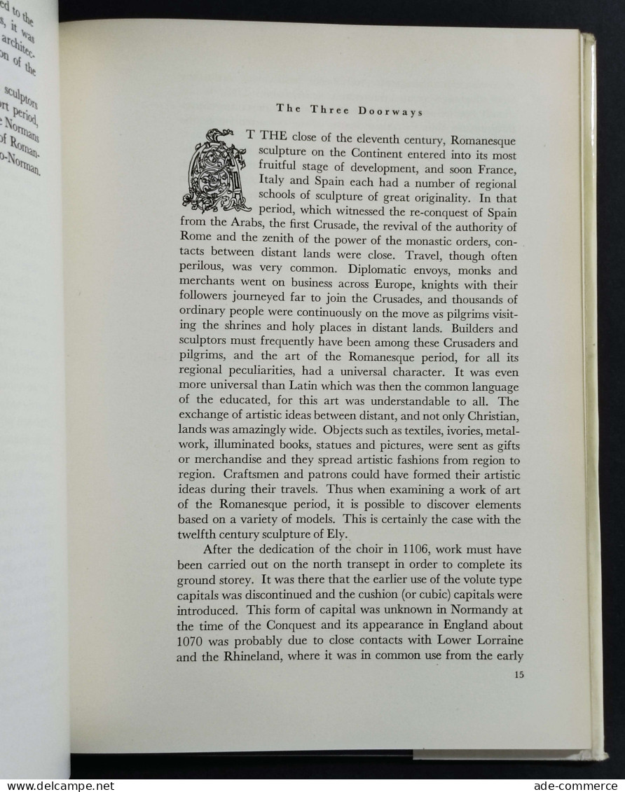 The Early Sculpture Of Ely Cathedral - G. Zarnecky - 1958 - Arts, Antiquity