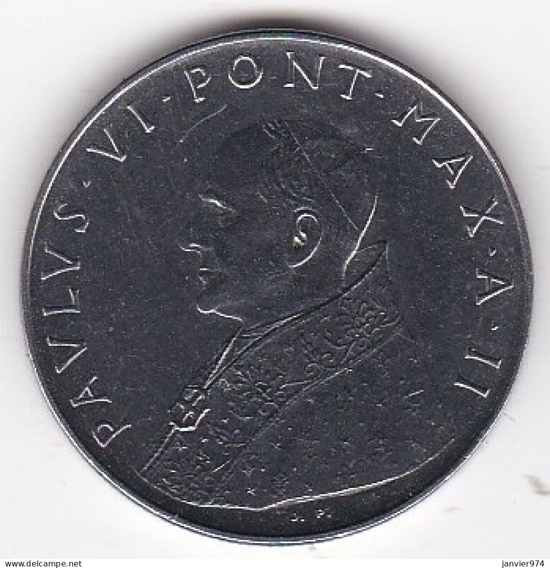 Vatican 100 Lire 1964, Paul VI , En Acier Inoxydable, KM# 82, SUP/XF - Vatican