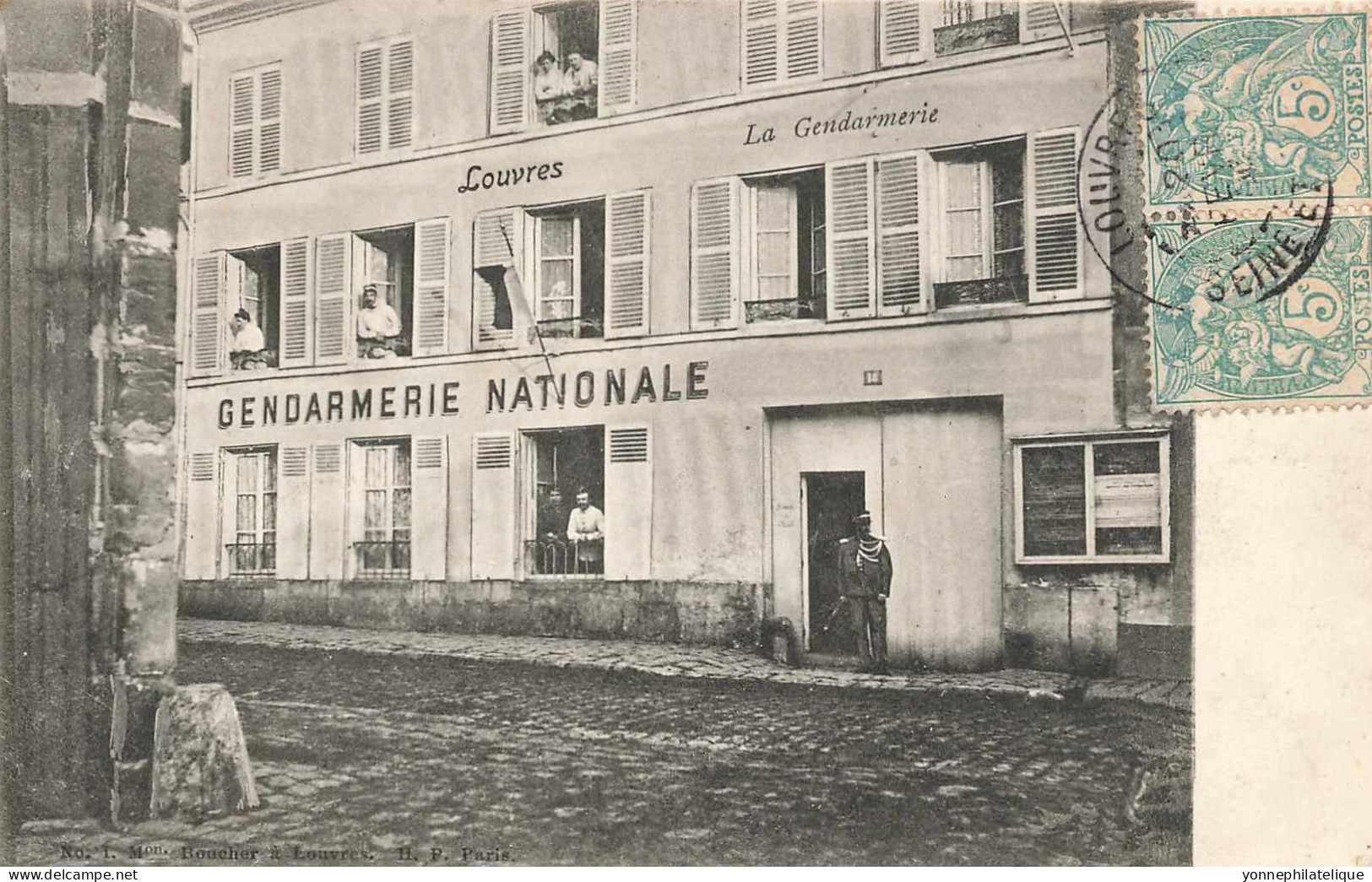 95 - VAL D'OISE - LOUVRES - Gendarmerie Nationale - Belle Animation - 10621 - Louvres