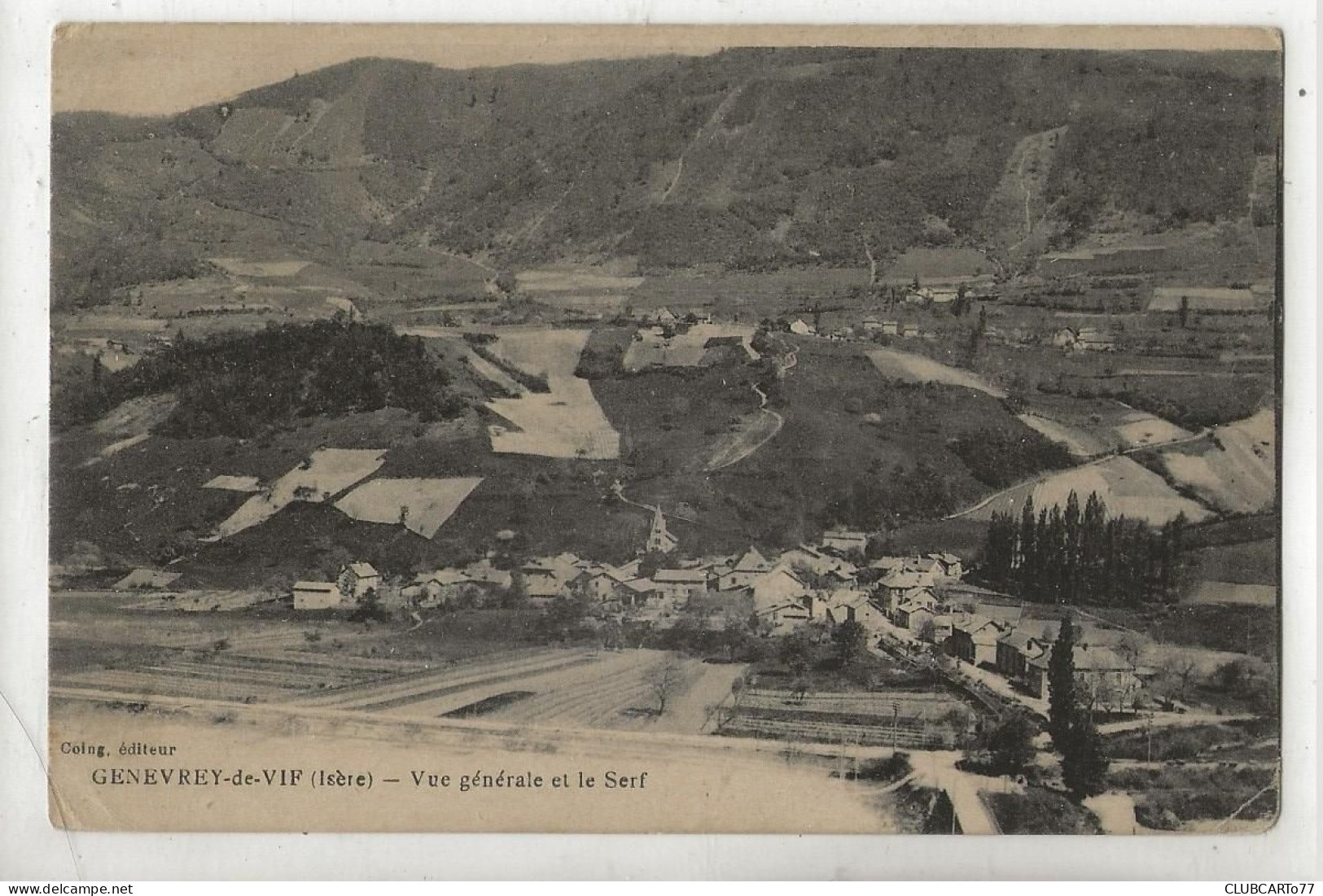 Vif (38) : Vue Panoramique Du Quartier De L'église Du Hameau De Le Genevray Env 1940 PF. - Vif