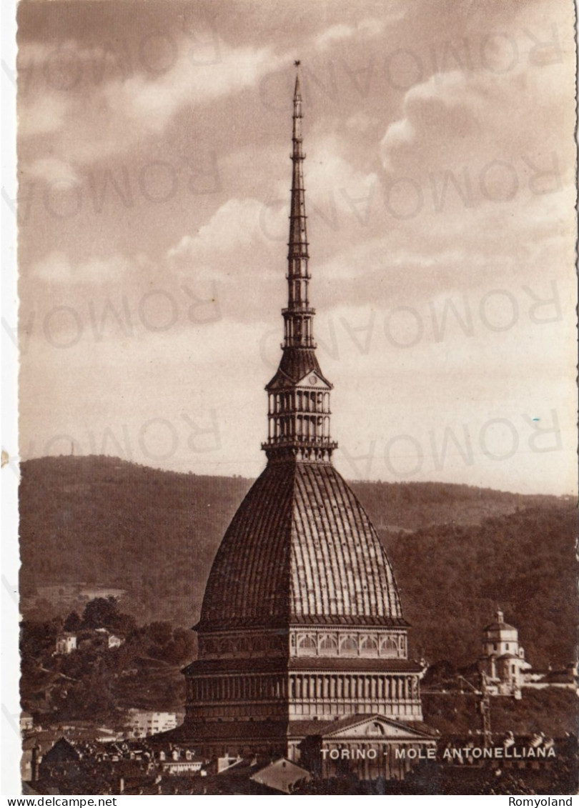 CARTOLINA  TORINO,PIEMONTE-MOLE ANTONELLIANA-STORIA,MEMORIA,CULTURA,RELIGIONE,IMPERO ROMANO,BELLA ITALIA,NON VIAGGIATA - Mole Antonelliana