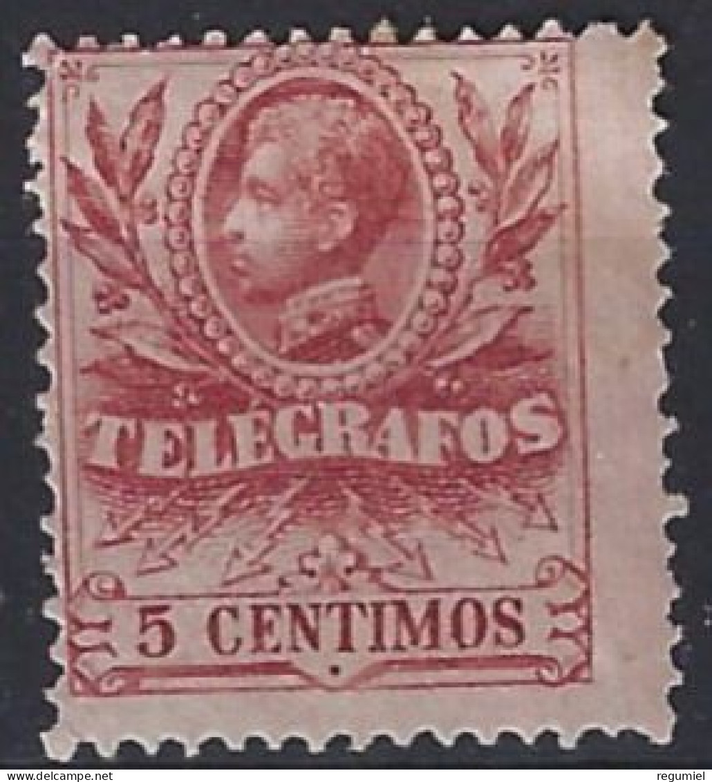España Telégrafos  39 * Charnela. 1905 - Télégraphe