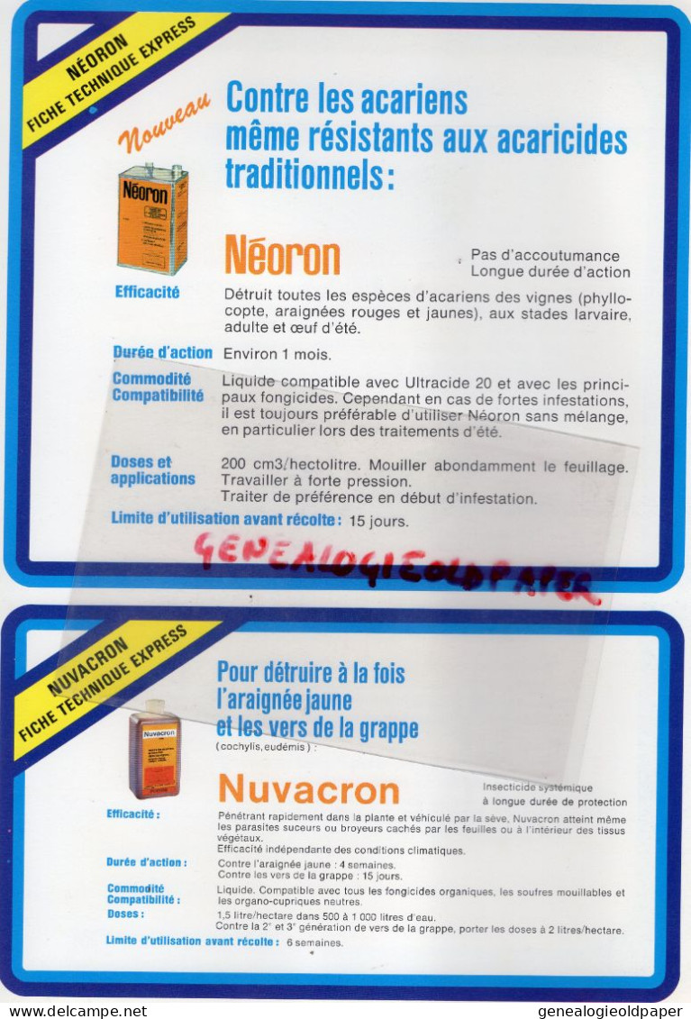 92-CLICHY-CAEN -REVUE INFORMATIONS AGRICOLES GEIGY-CIBA-MAIS VIGNES -DESHERBAGEGESAROL 50-ULTRACIDE 20- -  AGRICULTURE - Agriculture