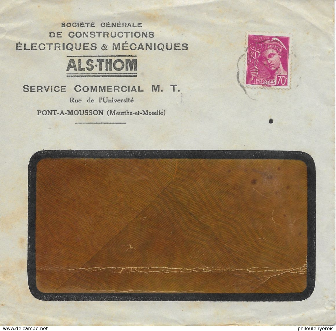 PONT A MOUSSON (54) ALSTHOM Constructions électriques Et Mécaniques 1942 Environ - Non Classés
