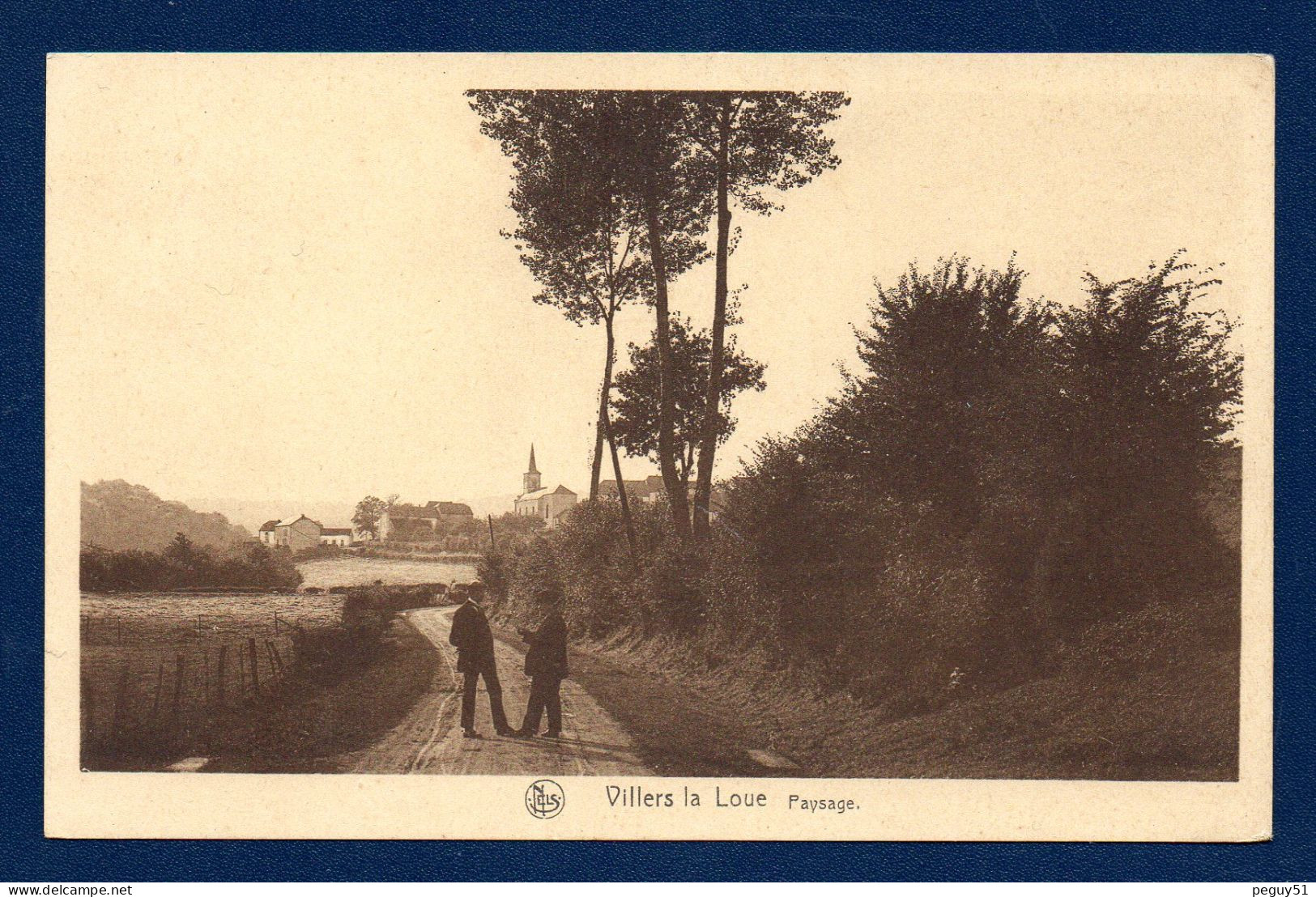 Villers-la-Loue ( Meix-devant-Virton). Paysage à L'entrée Du Village. Eglise Saint-Hubert - Meix-devant-Virton