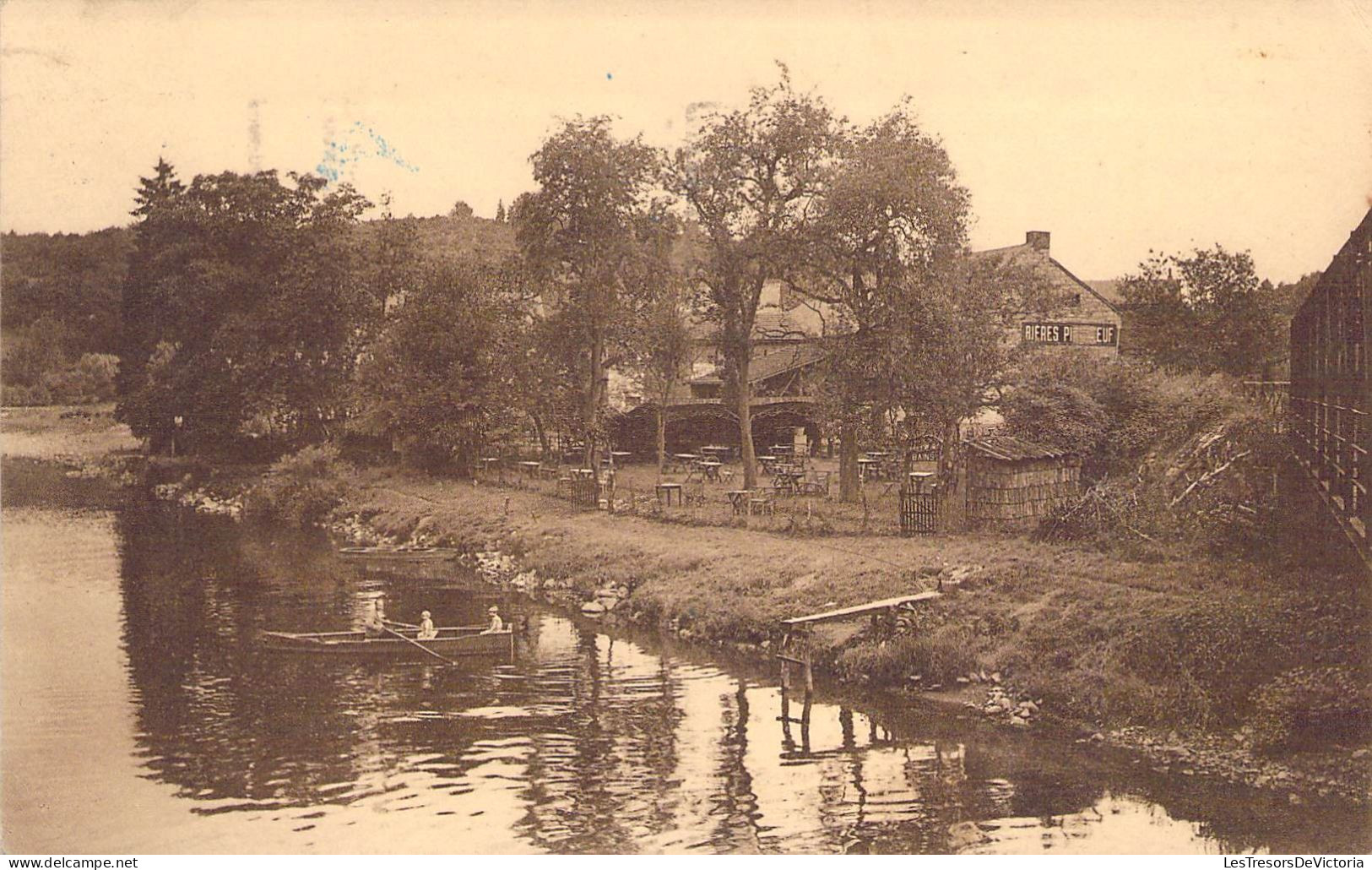 Belgique - Sy - Laiterie Liègeoise - Ed. F. Neuville Freman - Bière Piedboeuf  - Tampon Spécial - Carte Postale Ancienne - Ferrières