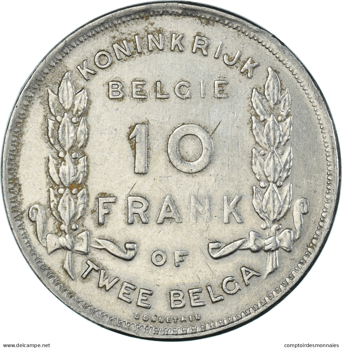 Monnaie, Belgique, 10 Francs-10 Frank, Deux / Twee Belgas, 1930 - 10 Francs & 2 Belgas