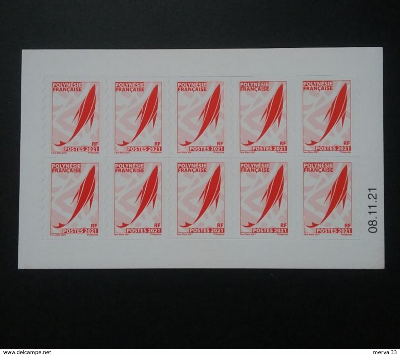 Polynésie 2022 - Carnet Courant Fare Rata Rouge 08/11/21 - Unused Stamps