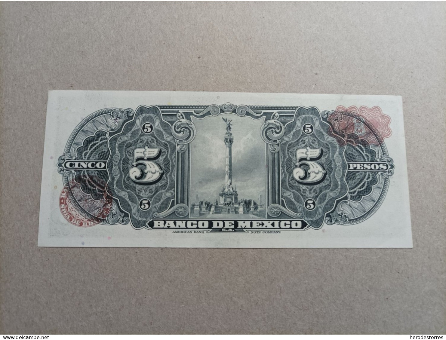 Billete De México 5 Pesos Del Año 1961, UNC - Mexico