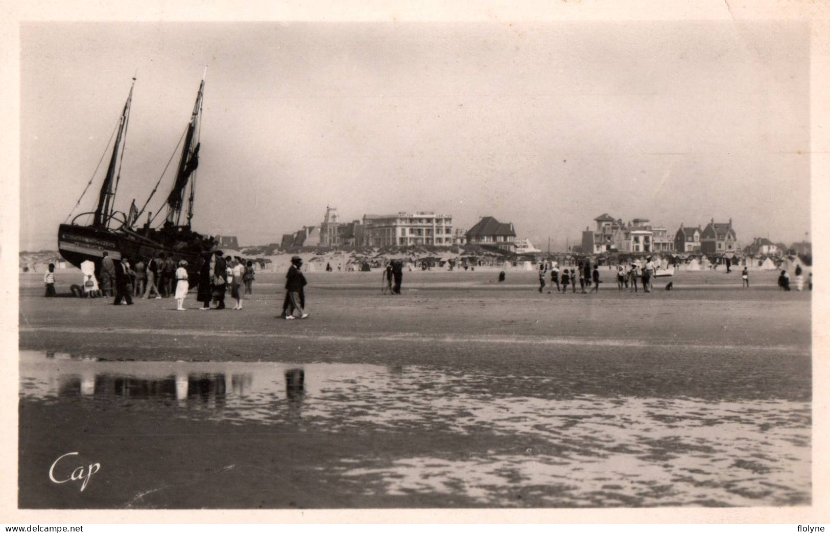 Le Touquet Paris Plage - La Plage Vers Le CARLTON Hôtel - Le Touquet