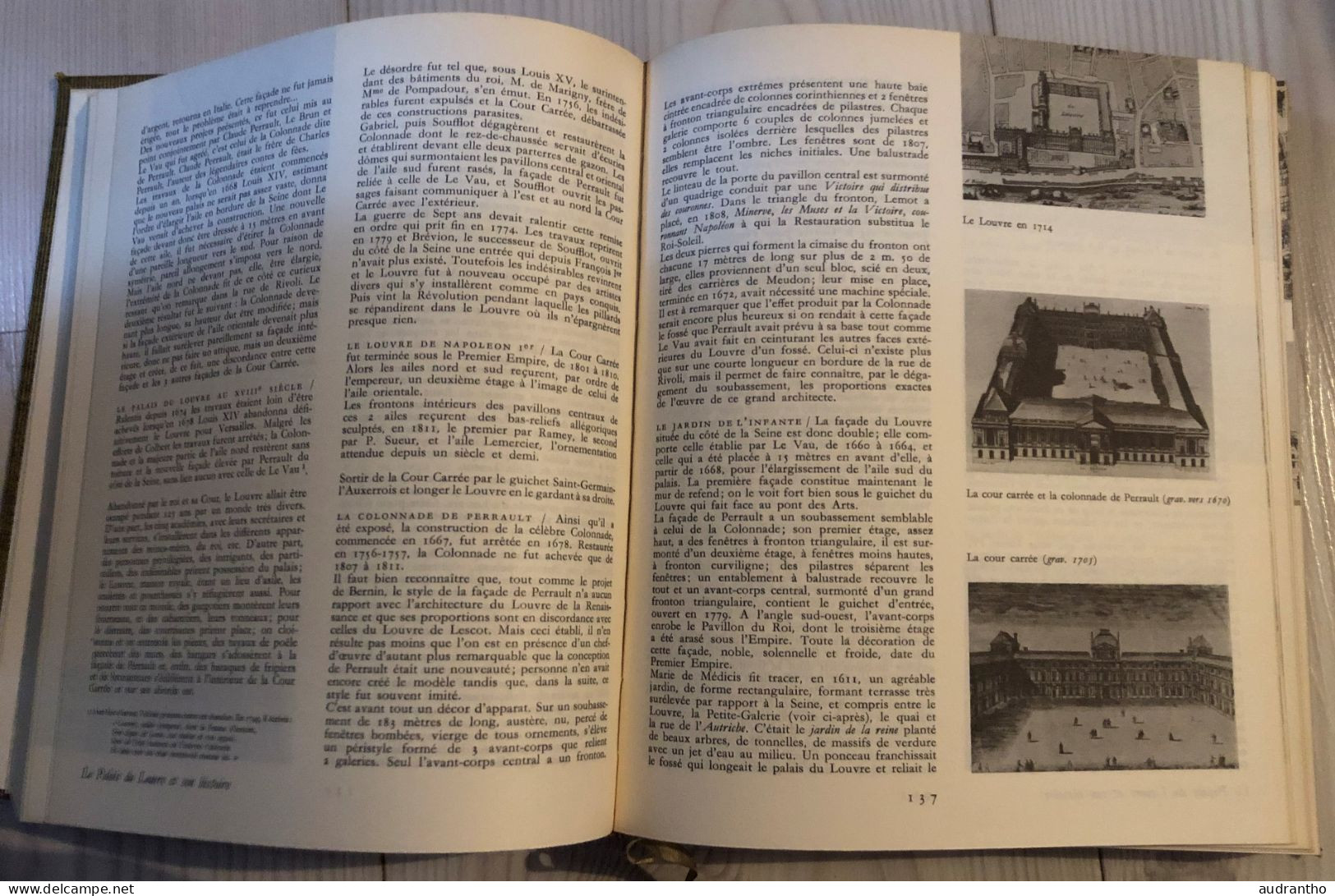 Livre PARIS Cité Capitalle De France Lutece à Prefent Nomee Jacques Hillairet Connaissance Du Vieux Paris 1956 - Paris