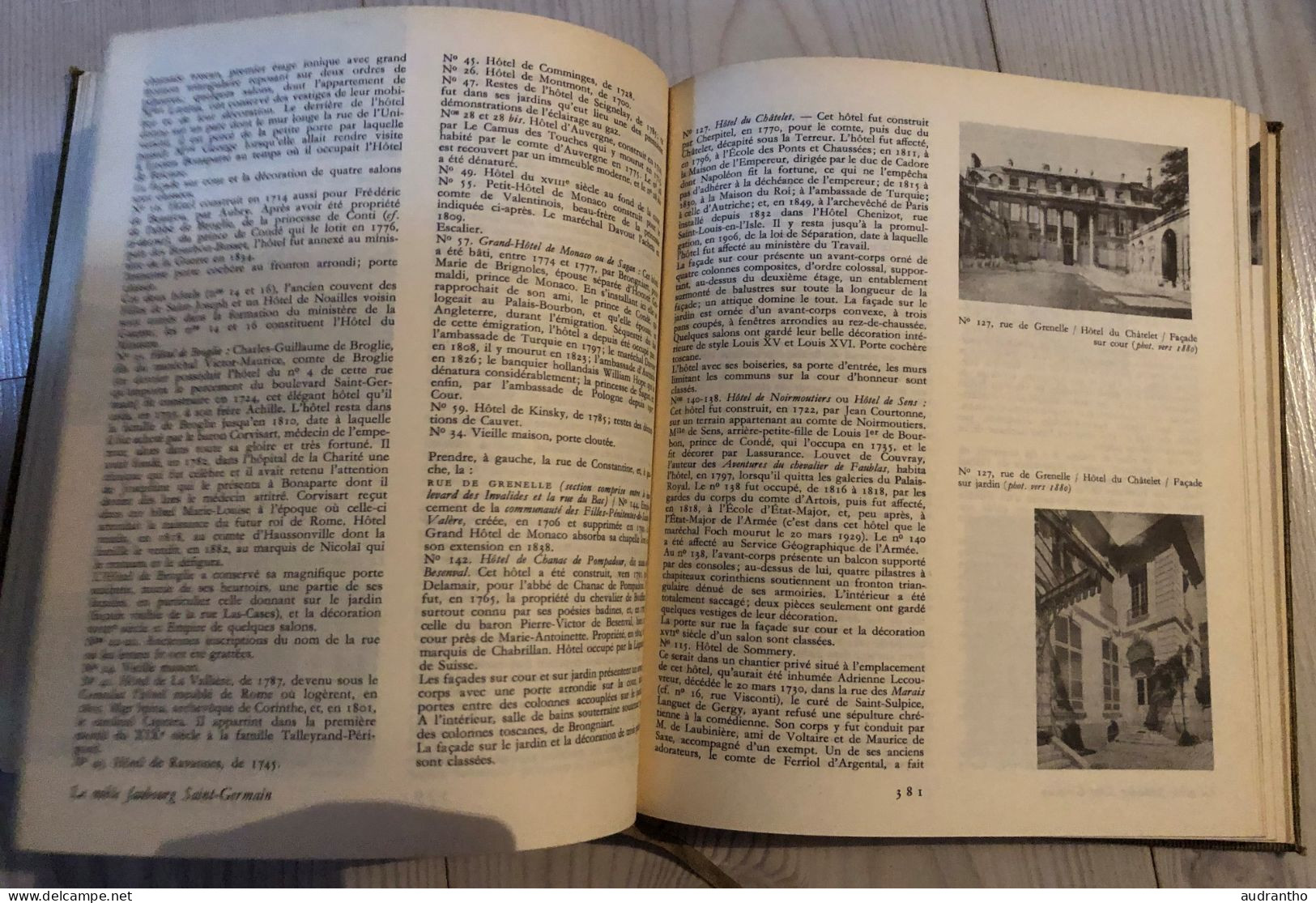 livre PARIS Cité capitalle de France Lutece à Prefent nomee Jacques Hillairet connaissance du vieux paris 1956