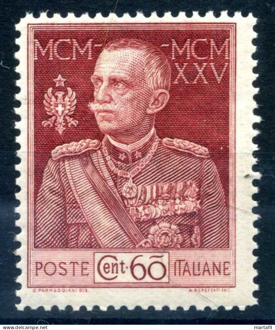 1925-26 REGNO Giubileo N.186 MNH ** 60 Centesimi Rosso - Ungebraucht