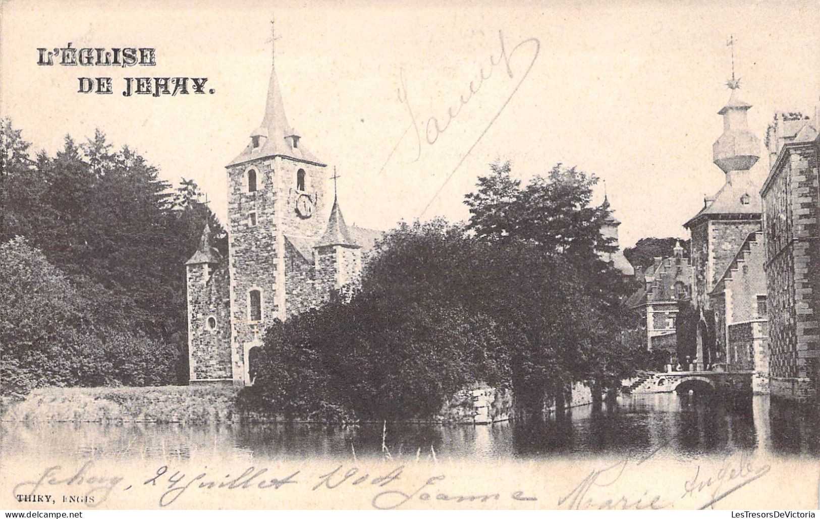 Belgique - L'église De Jehay - Thiry   - Carte Postale Ancienne - Hoei