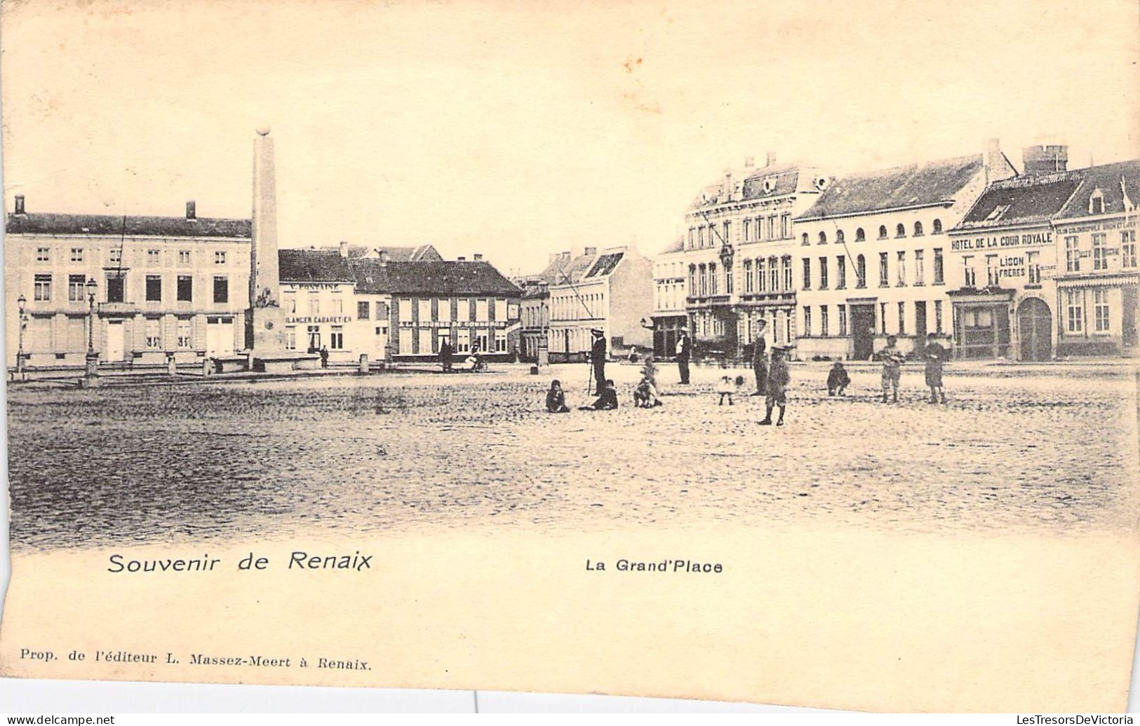 Belgique - Souvenir De Renaix - La Grand'place - Prop. De L'éditeur L. Massez Meert - Carte Postale Ancienne - Oudenaarde