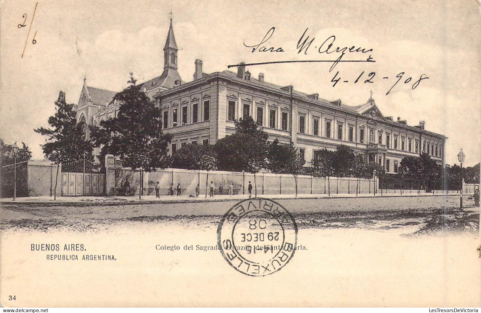 ARGENTINE - Buenos Aires - Colegio Del Sagrade Corazon De Santa Maria  - Carte Postale Ancienne - Argentina