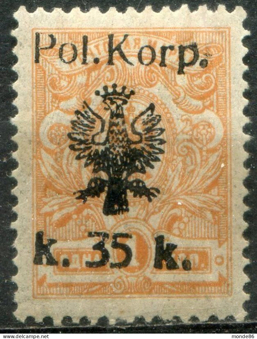 POLOGNE - Corps Polonais - Y&T  N° 13 * - Unused Stamps